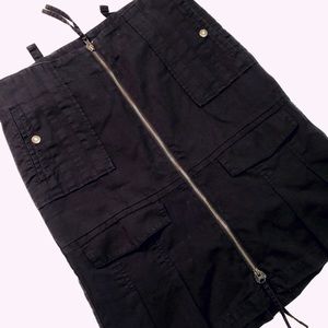 AE Black Corduroy Skirt Size 8